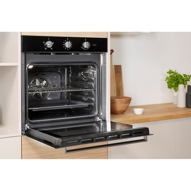 Indesit Aria IFW 6330 BL UK Electric Single Built-in Oven in Black