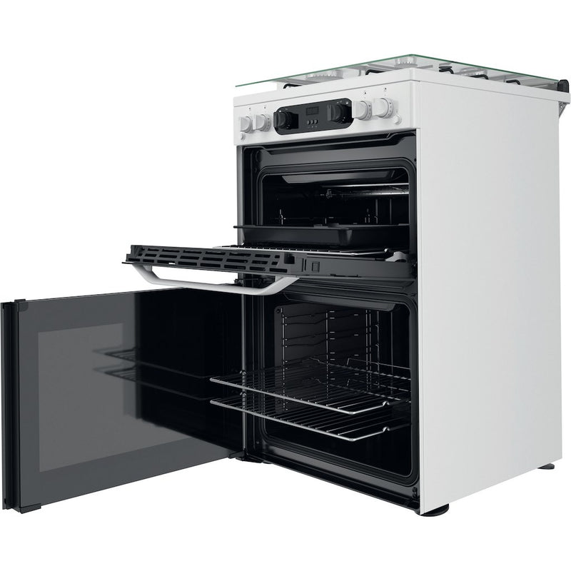 Hotpoint HDM67G0CCW/UK Double Cooker - White