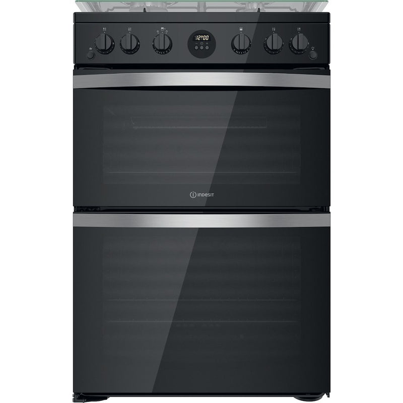 Indesit ID67G0MCB/UK Double Cooker - Black
