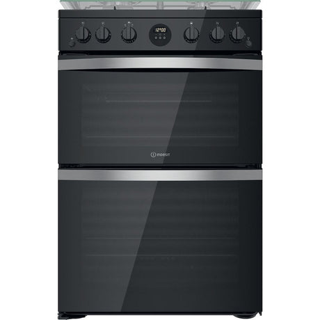 Indesit ID67G0MCB/UK Double Cooker - Black