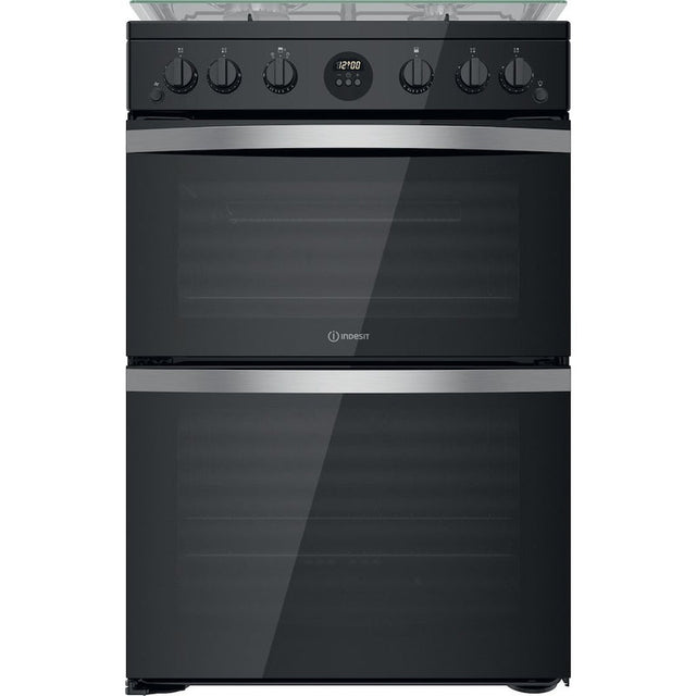 Indesit ID67G0MCB/UK Double Cooker - Black