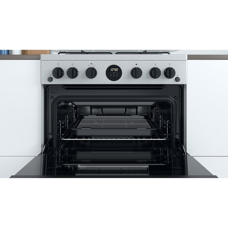 Indesit ID67G0MCX/UK Double Cooker - Inox