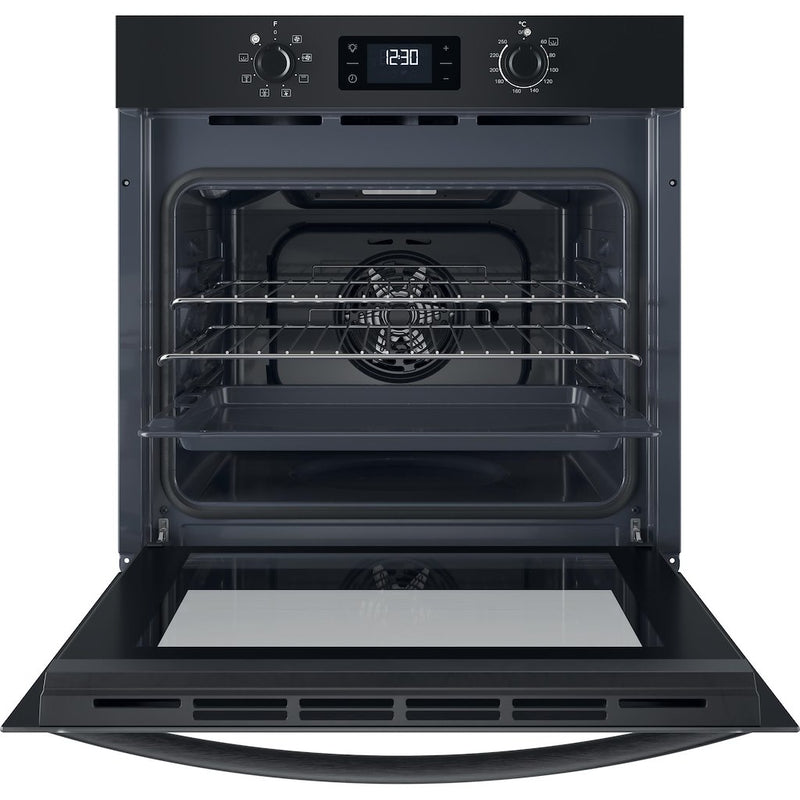 Indesit Turn&Go IO 253 B UK Built-In Electric Single Oven - Black