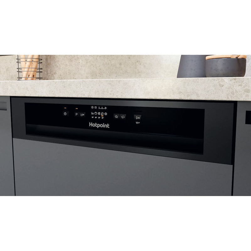 Hotpoint H3B L626 B UK Semi Integrated 14 Place Settings Dishwasher - Black