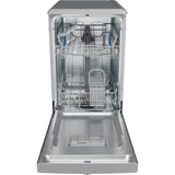Indesit IN2FE10CS90SUK Freestanding 45cm Slimline Dishwasher with 10 Place Settings - Silver