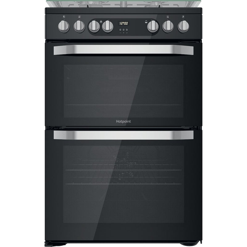 Hotpoint HDM67G9C2CB/UK Duel Fuel Double Cooker - Black