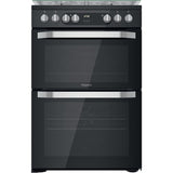 Hotpoint HDM67G9C2CB/UK Duel Fuel Double Cooker - Black