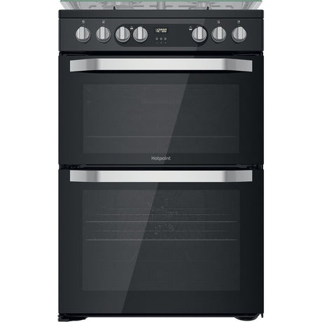 Hotpoint HDM67G9C2CB/UK Duel Fuel Double Cooker - Black