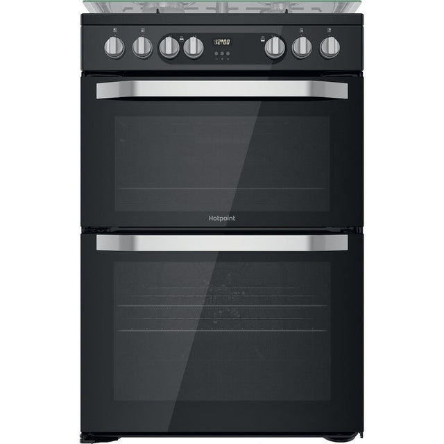 Hotpoint HDM67G9C2CB/UK Duel Fuel Double Cooker - Black