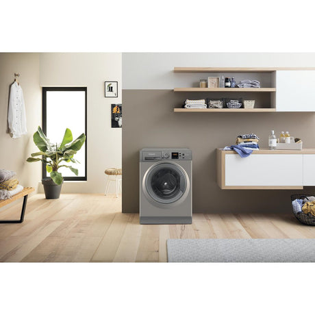 Hotpoint NSWM 1046 GG UK Anti-Stain 10kg 1400rpm Washing Machine - Graphite