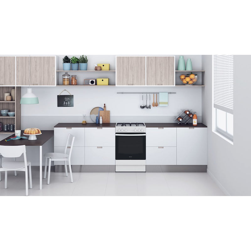 Indesit IS67G1PMW/UK Freestanding 60cm Gas Cooker