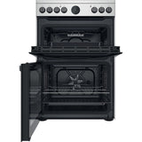 Indesit ID67V9HCX/UK Electric Cooker Double Oven - inox