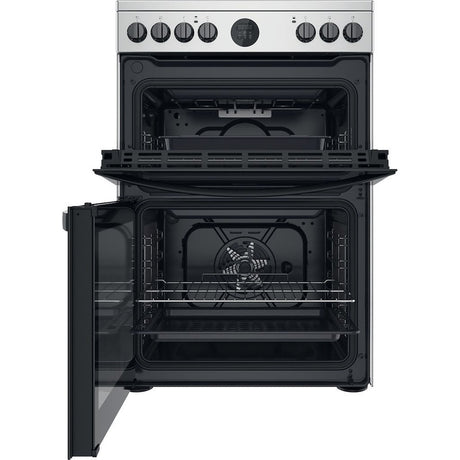 Indesit ID67V9HCX/UK Electric Cooker Double Oven - inox