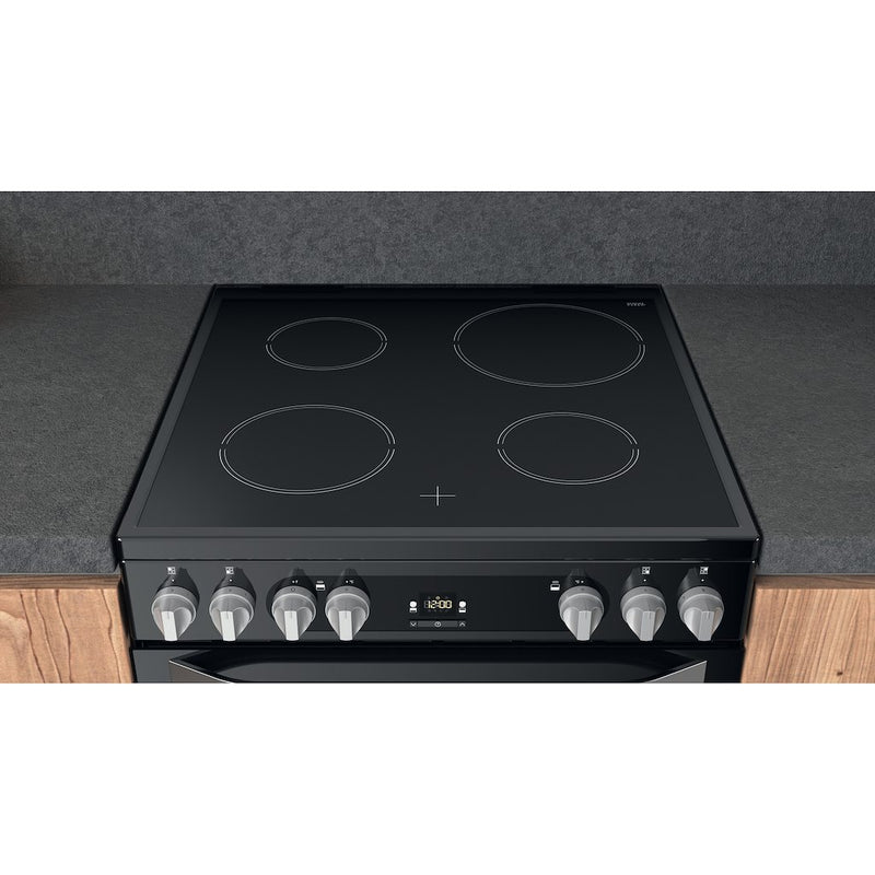 Hotpoint HDM67V9HCB/U Electric Double Cooker - Black
