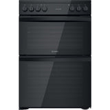 Indesit ID67V9KMB/UK Double Cooker - Black