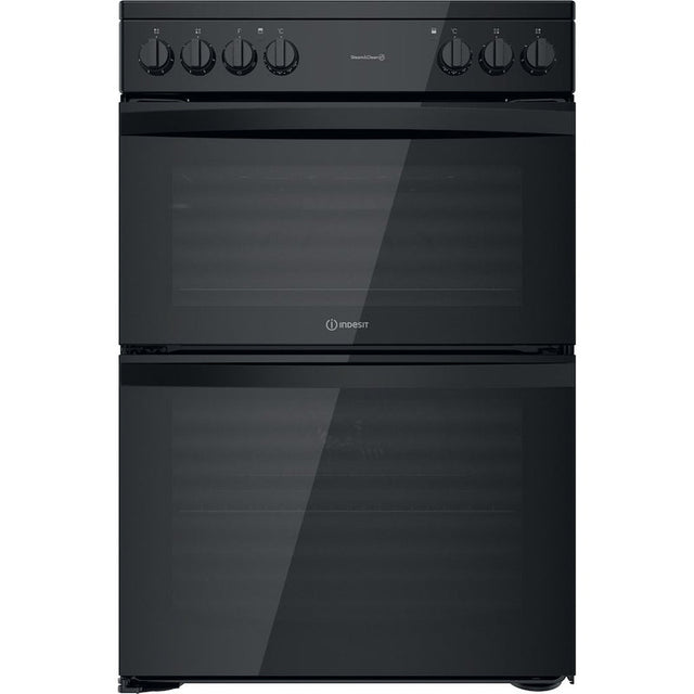 Indesit ID67V9KMB/UK Double Cooker - Black