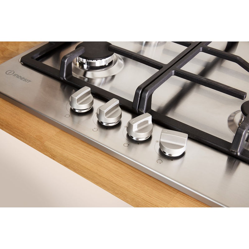 Indesit THP641WIXI Gas Hob - Inox