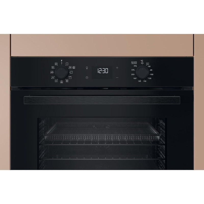 Hotpoint HO458CFBUK Built-In Single Oven - Black