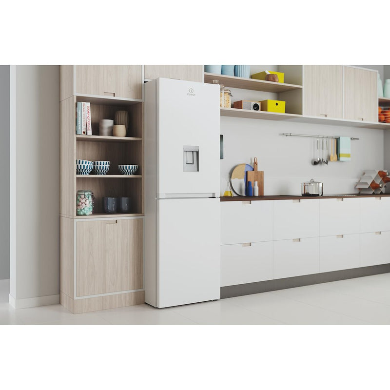 Indesit Total No Frost IBTNF 60182 W AQUA UK Fridge Freezer - White