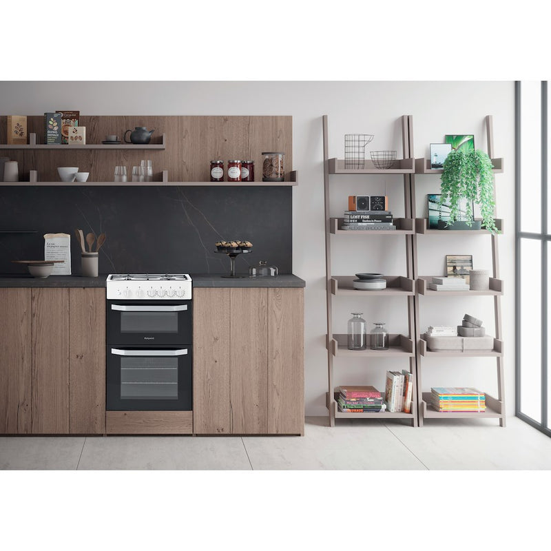 Hotpoint HD5G00KCW/UK Cooker - White