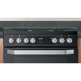 Hotpoint HDM67G9C2CB/UK Duel Fuel Double Cooker - Black