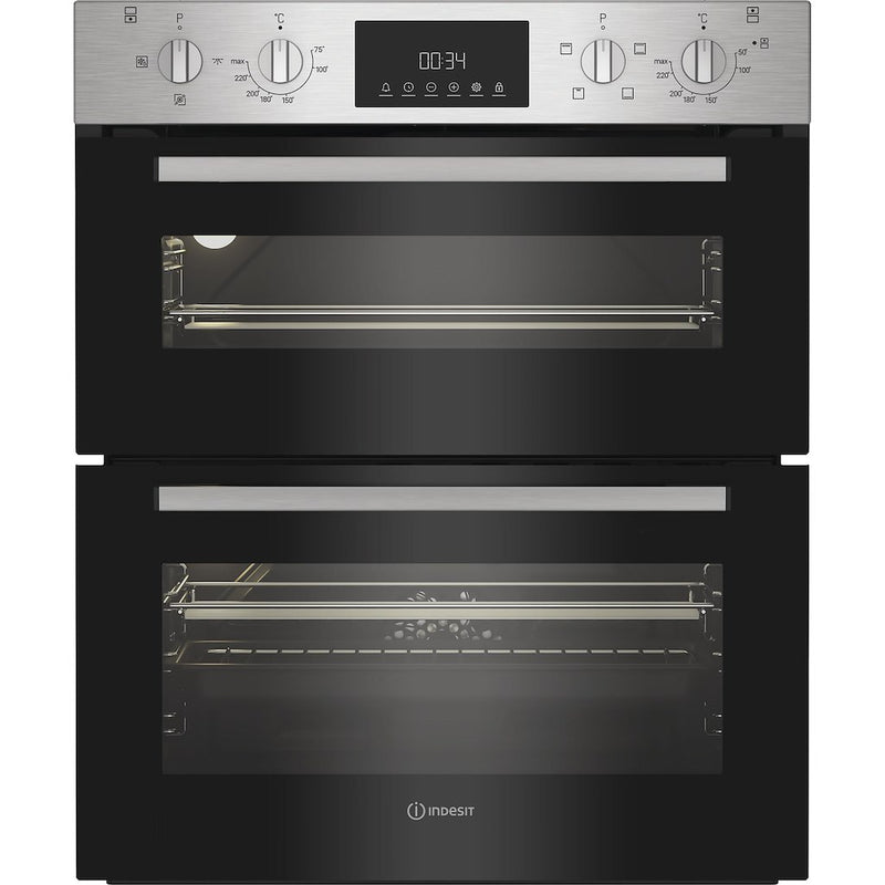 Indesit DUI12DIX Built-In Double Oven - Inox