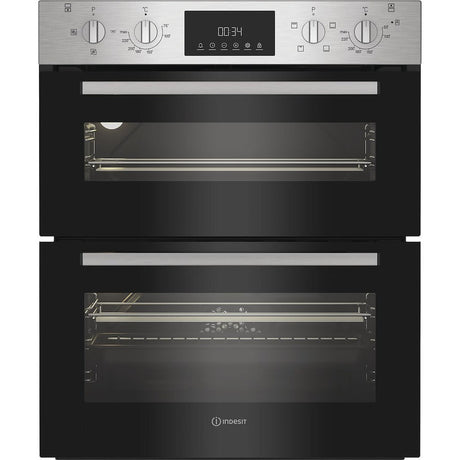 Indesit DUI12DIX Built-In Double Oven - Inox