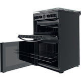 Indesit ID67G0MCB/UK Double Cooker - Black