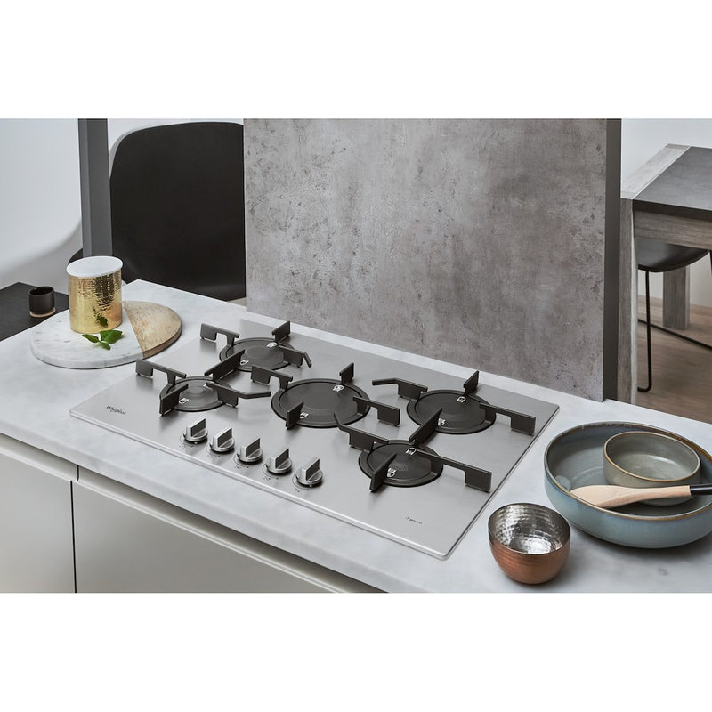 Whirlpool PMW75D2IXL Gas Hob 5 Burners - Inox
