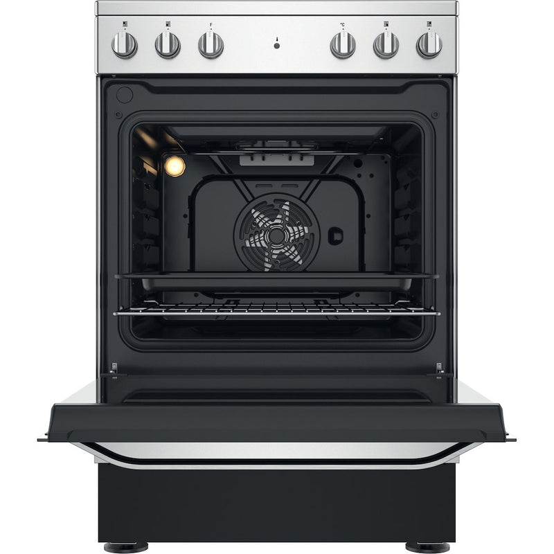 Hotpoint HS67V5KHX Freestanding Electric Cooker - Inox