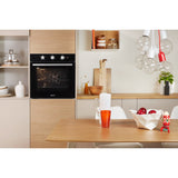 Indesit Aria IFW 6330 BL UK Electric Single Built-in Oven in Black