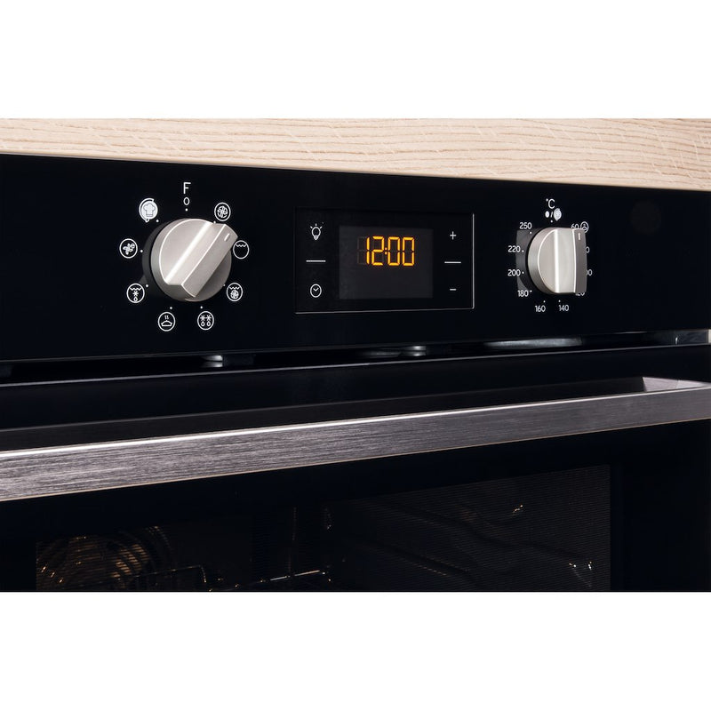 Indesit Aria IFW 6340 BL UK Electric Single Built-in Oven in Black