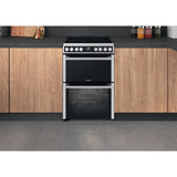 Hotpoint HDM67V8D2CX/UK Electric Double Cooker - Inox