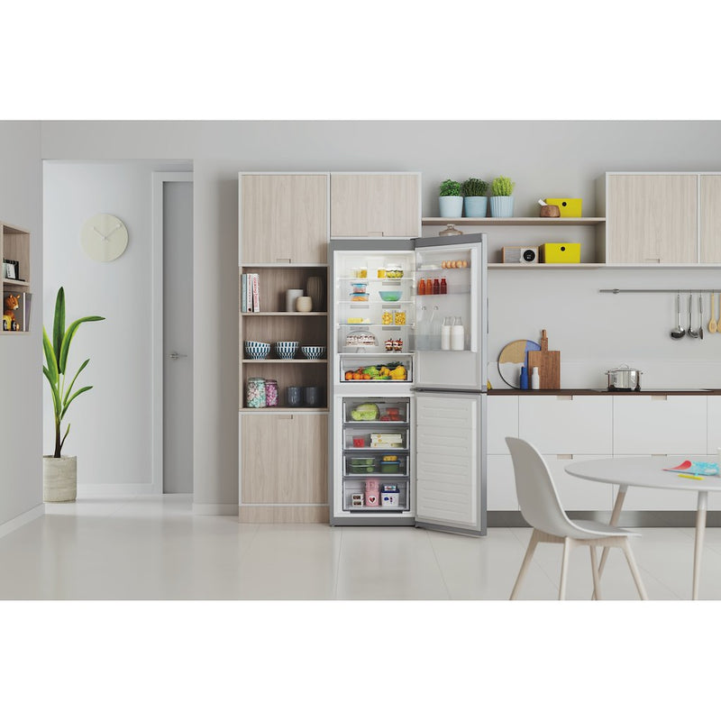 Indesit IBTNF 60182 S AQUA UK Freestanding Fridge Freezer