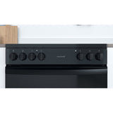 Indesit ID67V9KMB/UK Double Cooker - Black