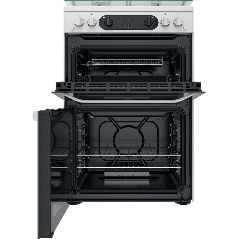 Hotpoint HDM67G0CCW/UK Double Cooker - White