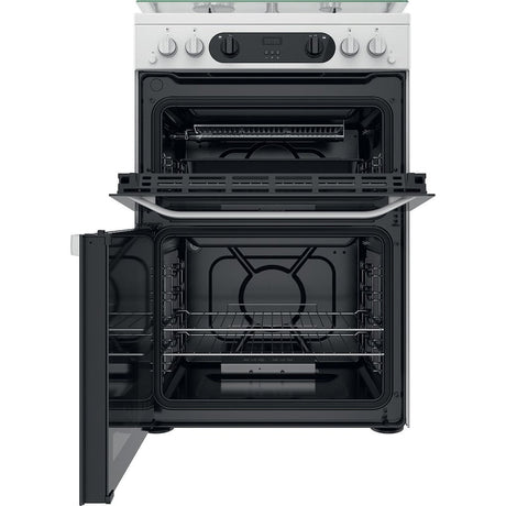 Hotpoint HDM67G0CCW/UK Double Cooker - White