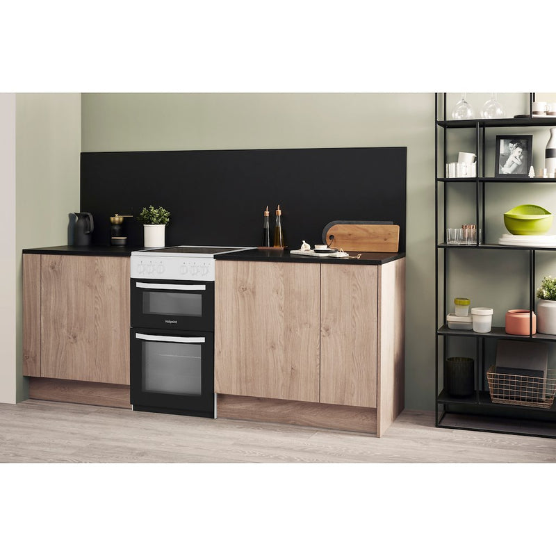 Hotpoint HD5V92KCW/UK Cooker - White